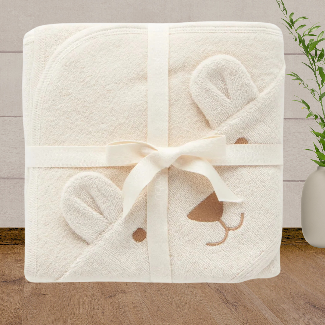 Pure Baby Baby Bear Hooded Towel - Baby Gifts Australia