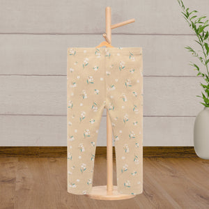 Pure Baby Meadow Print Thick Rib Leggings - Baby Gifts Australia