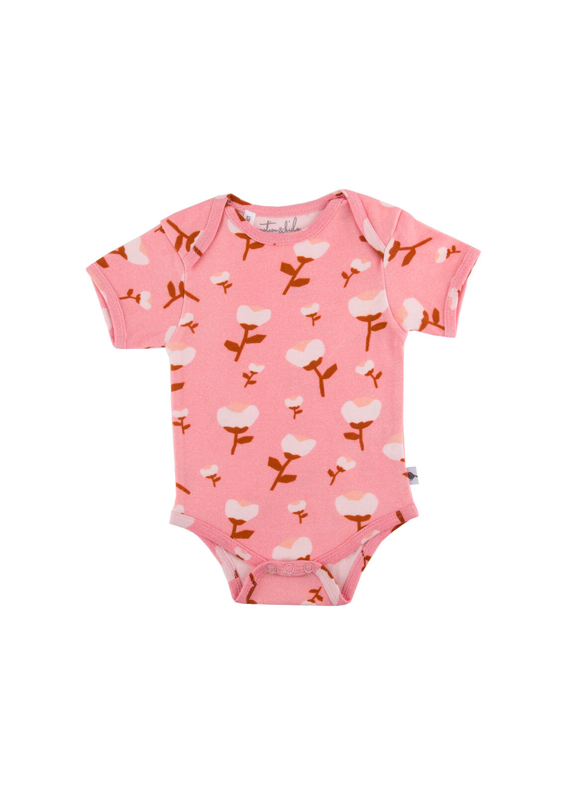 Emotion & Kids Paper Cut Blossom Short Sleeve Body Suit