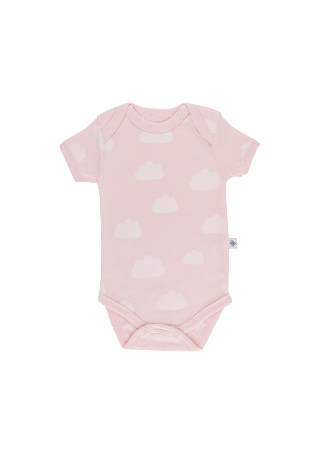 Emotion & Kids Pale Pink Clouds Short Sleeve Bodysuit