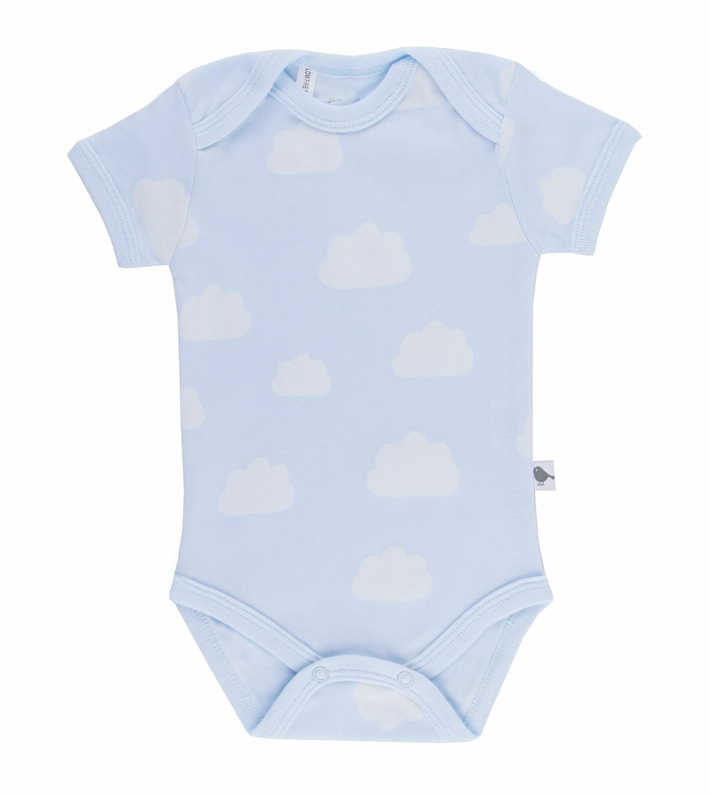 Emotion & Kids Pale Blue Clouds Short Sleeve Body Suit