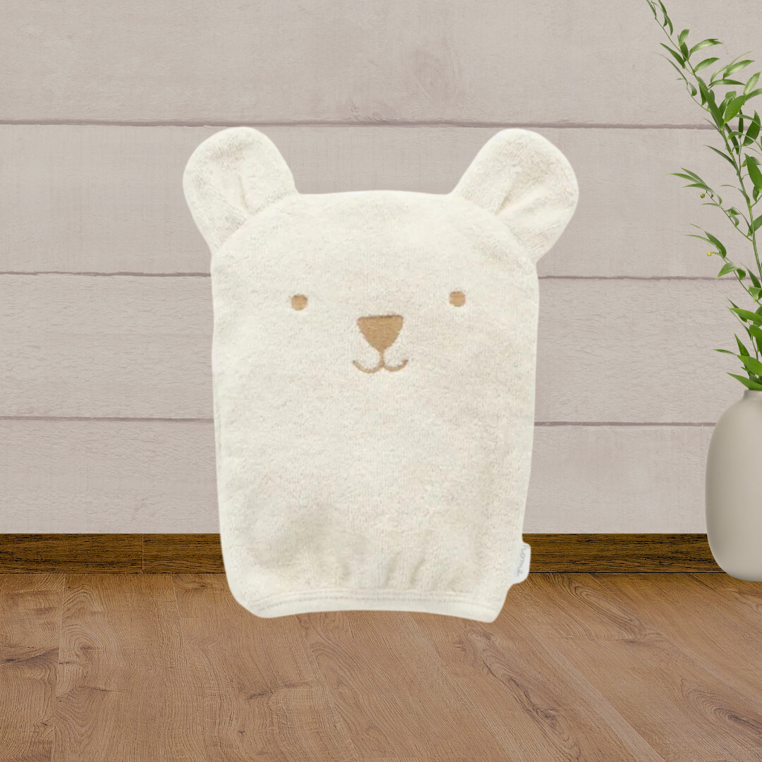 Pure Baby Bear Bath Mitt - Baby Gifts Australia