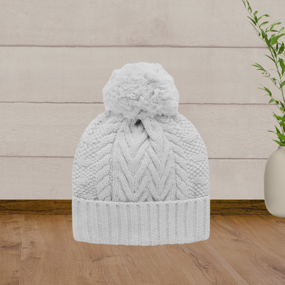 Pure Baby Cable Knit Beanie - Baby Gifts Australia