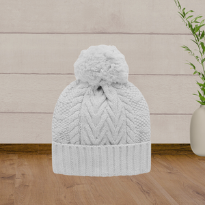 Pure Baby Cable Knit Beanie - Baby Gifts Australia