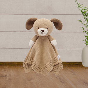 Pure Baby Knitted Animal Comforter - Baby Gifts Australia