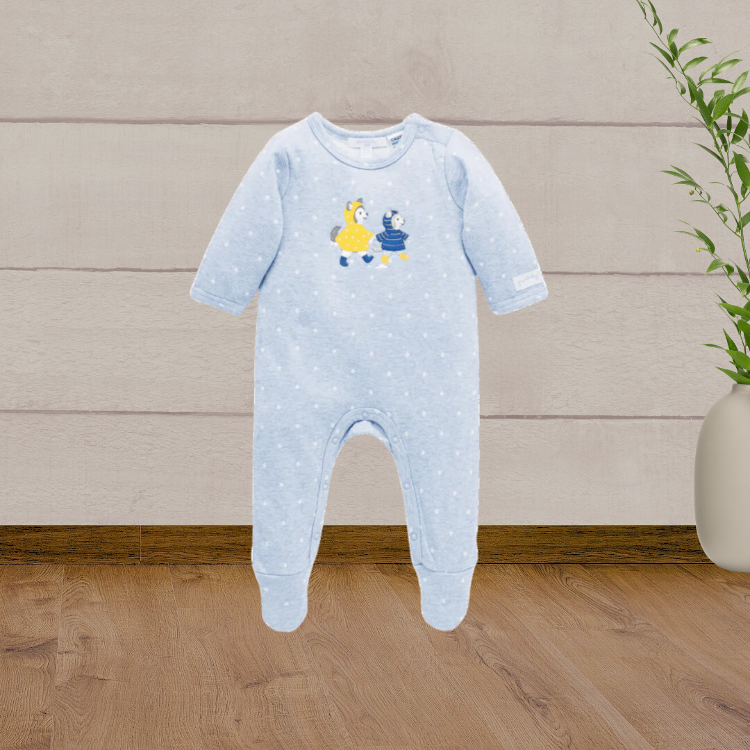 Pure Baby Winter Blue Growsuit - Baby Gifts Australia