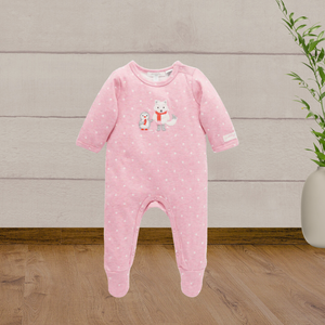 Pure Baby Winter Pink Growsuit - Baby Gifts Australia