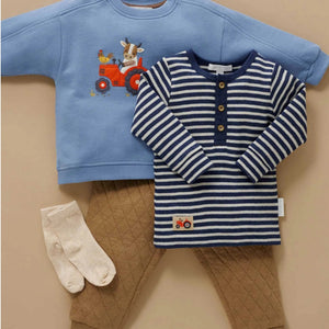 Pure Baby Barn Melange Quilted Track Pant - Baby Gifts Australia