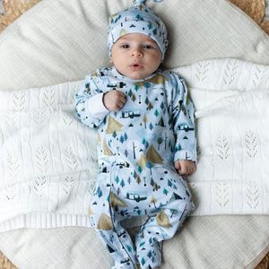 Retro Camping Organic Hat - Baby Gifts Australia