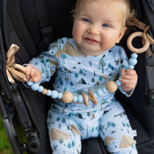 Retro Camping Long Leg Romper - Baby Gifts Australia