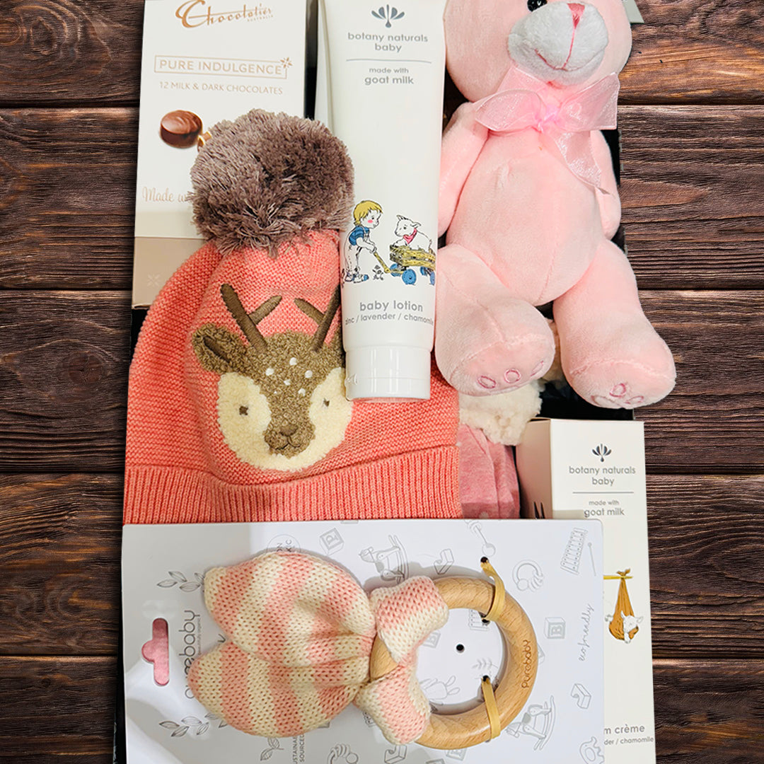 Baby Girl Cuddle Hamper - Baby Gifts Australia