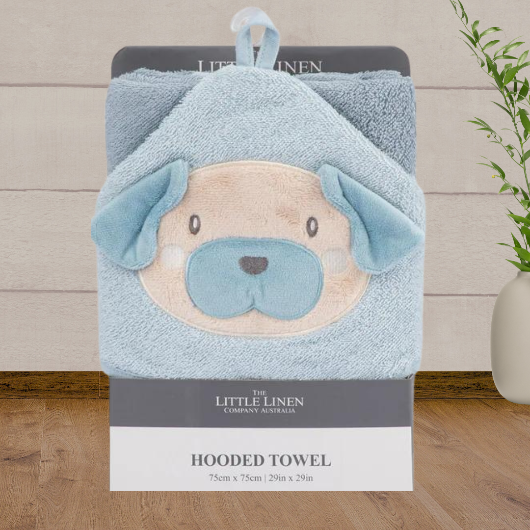 TLLC Character Hooded Towel - Barklife Dog - Baby Gifts Australia