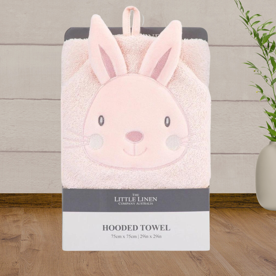 TLLC Character Hooded Towel - Harvest Bunny - Baby Gifts Australia