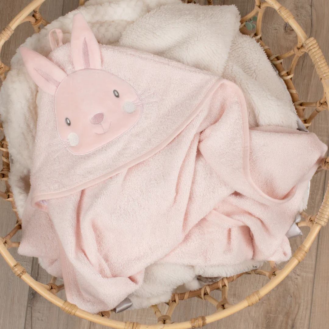 TLLC Character Hooded Towel - Harvest Bunny - Baby Gifts Australia