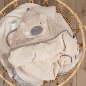 TLLC Character Hooded Towel - Nectar Bear - Baby Gifts Australia