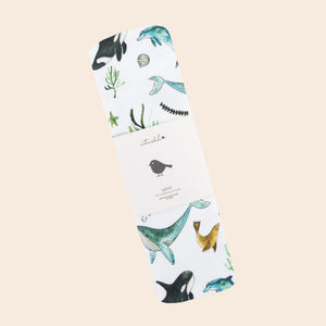 Under the Sea Organic Cotton Wrap - Baby Gifts Australia