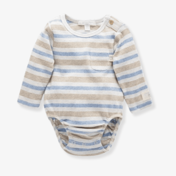 Pure Baby Artic Winter Striped Bodysuit - Baby Gifts Australia