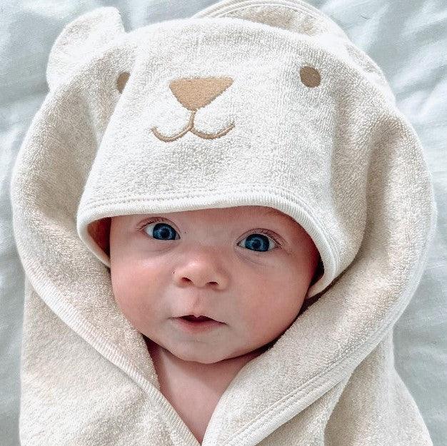 Pure Baby Baby Bear Hooded Towel - Baby Gifts Australia