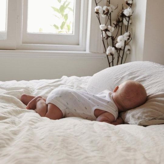 Pure Baby Essentials Pale Pink Stripe Short Zip Growsuit - Baby Gifts Australia