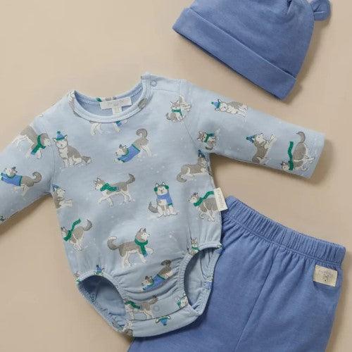 Pure Baby Frolicking Huskies Gift Set - Baby Gifts Australia