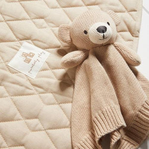 Pure Baby Knitted Animal Comforter - Baby Gifts Australia