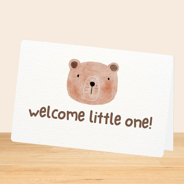 Welcome Little One Greeting Card - Baby Gifts Australia