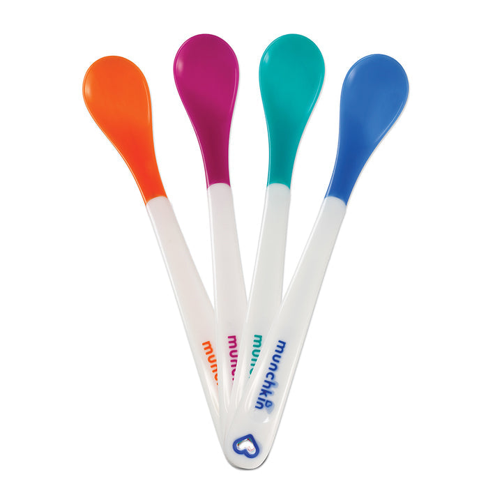 White Hot Infant Spoons - 4pk - Baby Gifts Australia