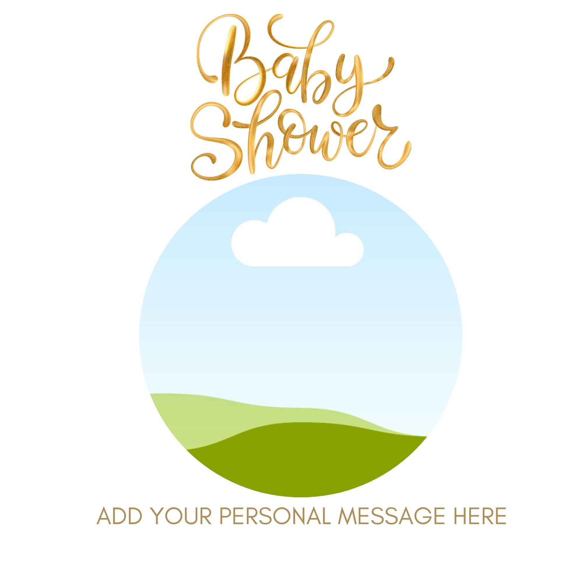 baby Showers Photo Label