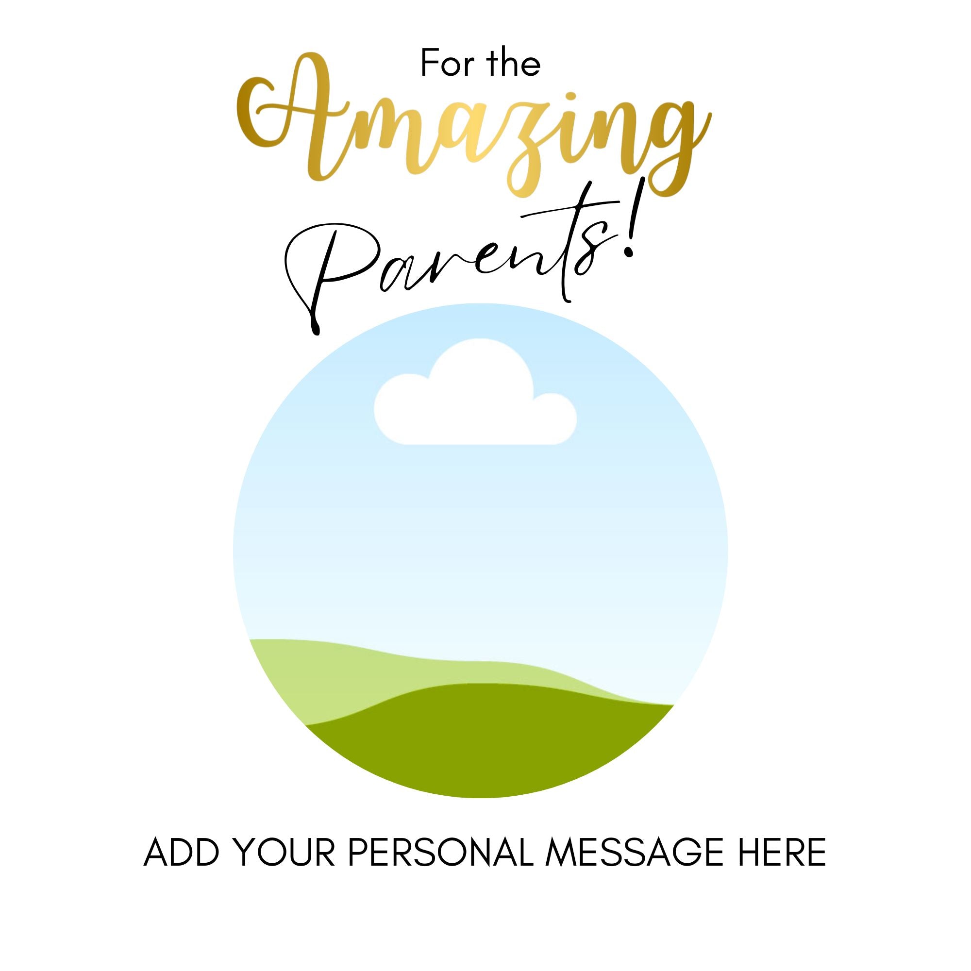 Amazing Parents Photo Label