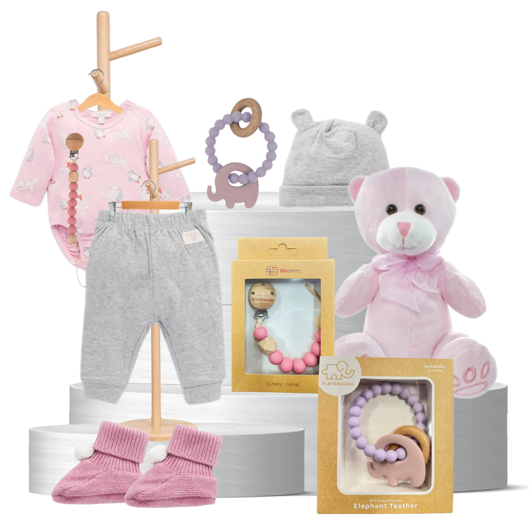 Baby Girl First Birthday Gift Hamper