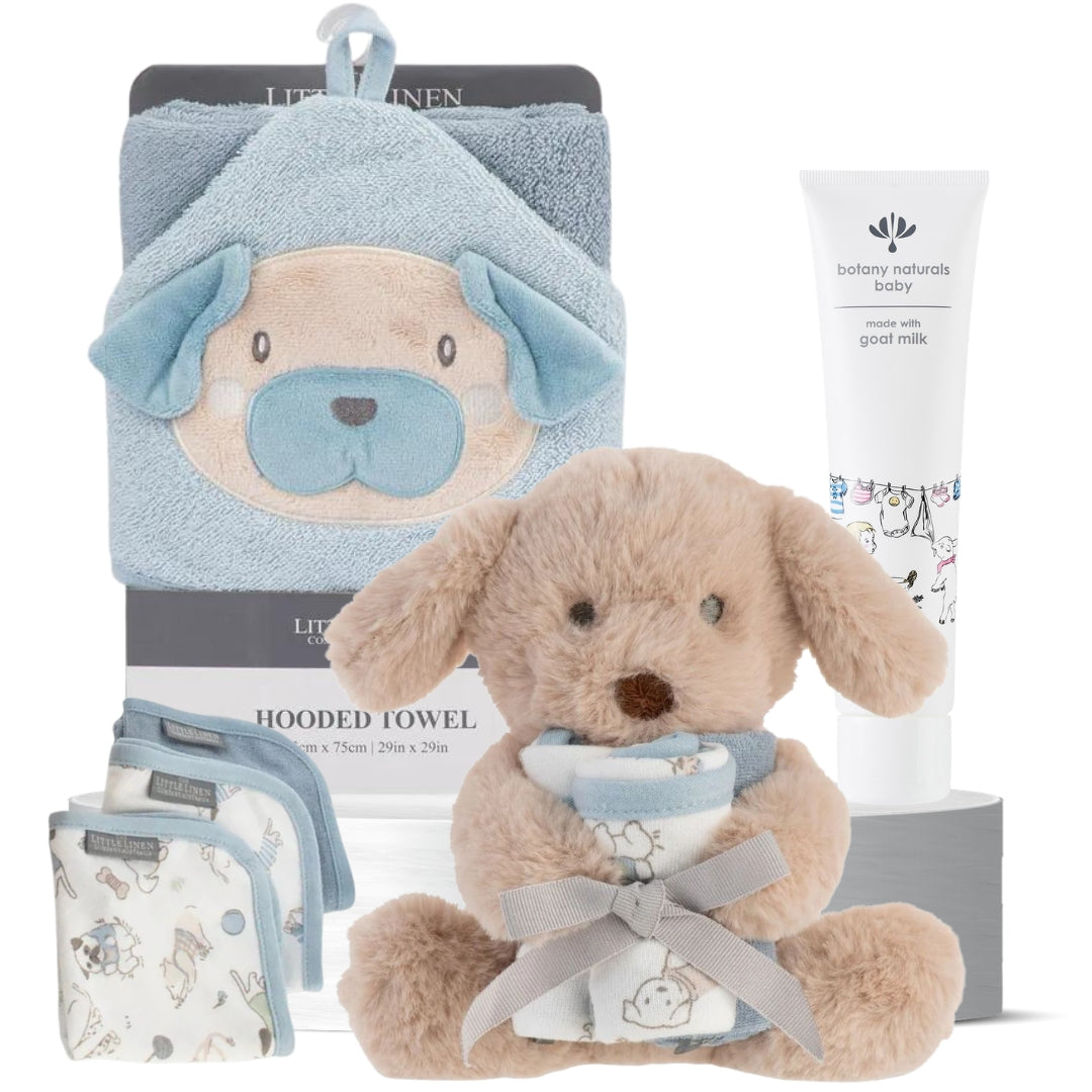 Baby Boy's Cuddly Bathtime Hamper