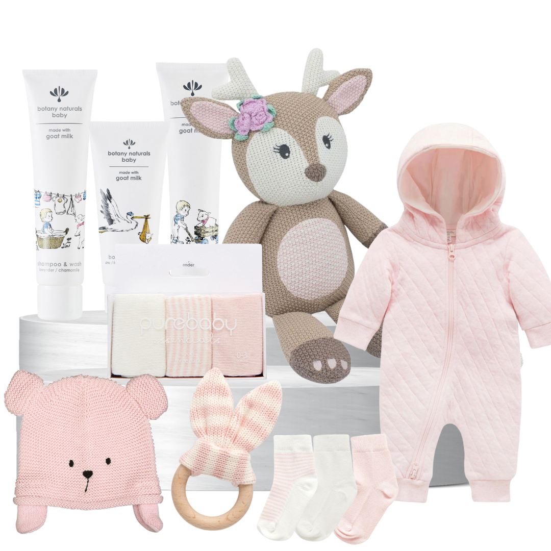Baby Girl Cuddle Hamper
