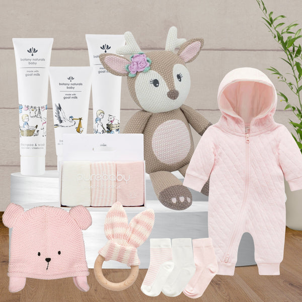 Baby Girl Cuddle Hamper
