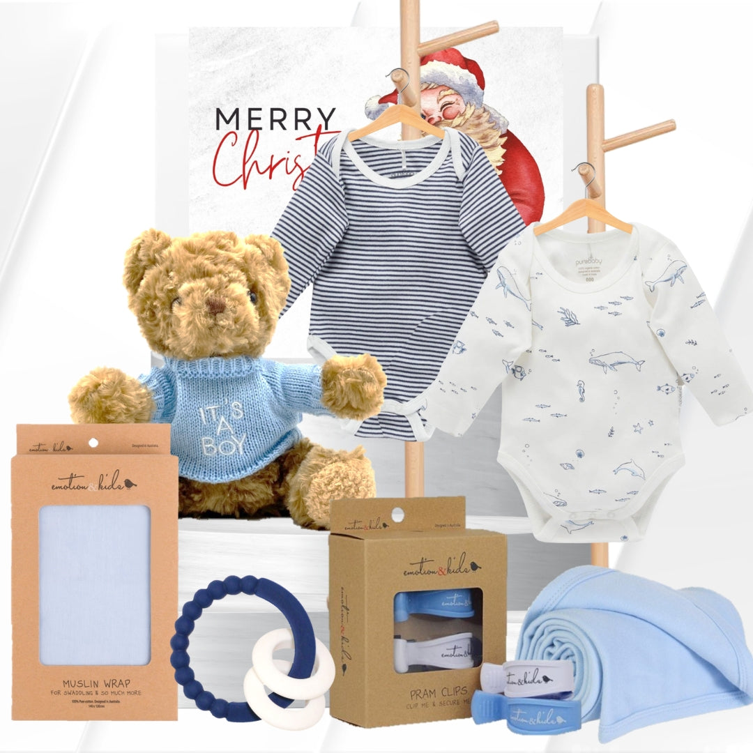 Newborn Baby Boy Christmas Hamper