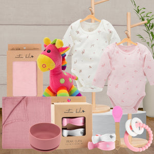 Feed Time Girl Baby Hamper - Baby Gifts Australia
