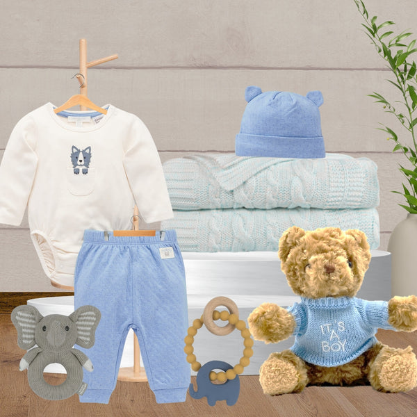 Newborn Baby Boy Growsuit Gift Hamper