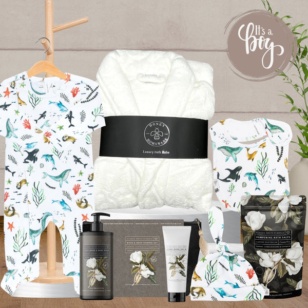 Baby Boy Gender Reveal Hamper - Baby Gifts Australia