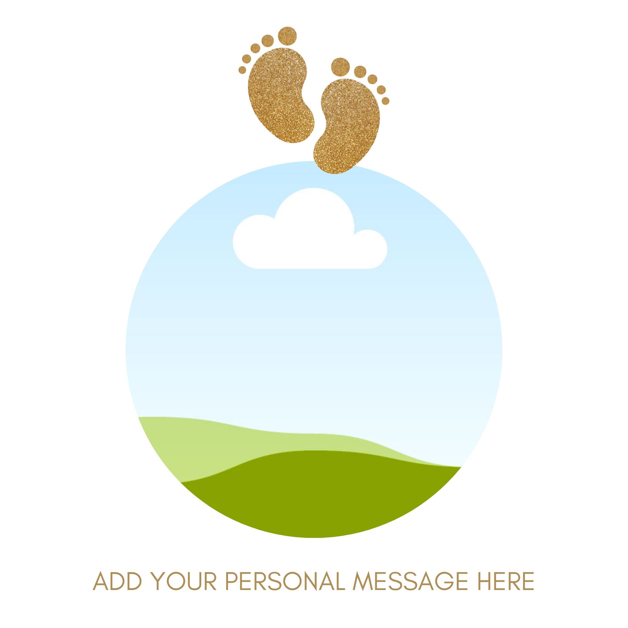 Baby Foot Photo Label