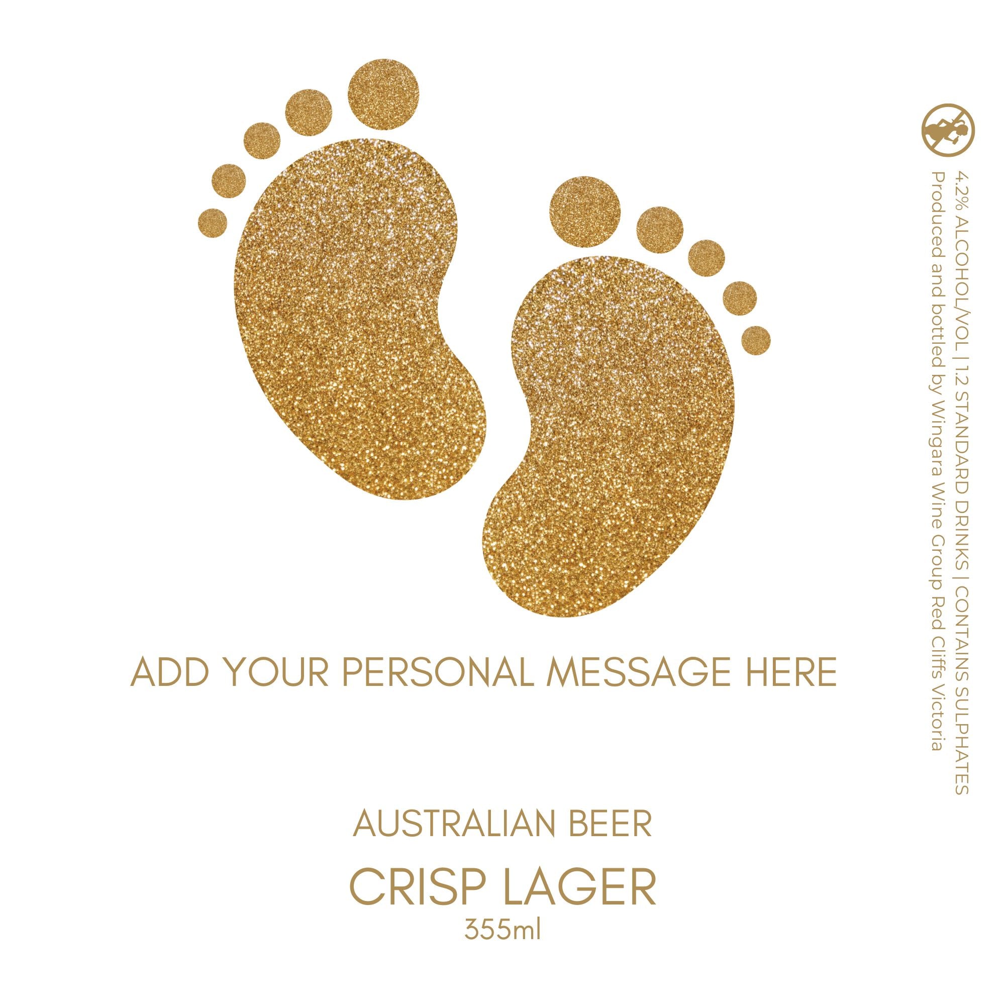 Baby Foot Beer Label