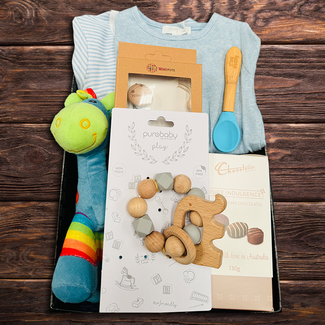 Feed Time Boy Baby Hamper - Baby Gifts Australia