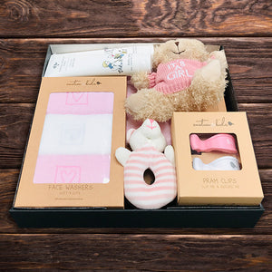 Newborn Baby Girl Bathe Hamper - Baby Gifts Australia