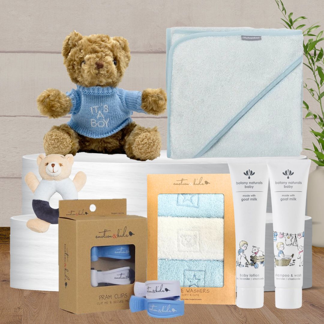 Baby's Boy Bathtime Essentials - Baby Gifts Australia