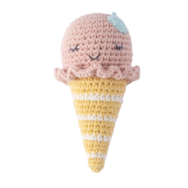 Weegoamigo Crochet Rattle - Isla Ice Cream