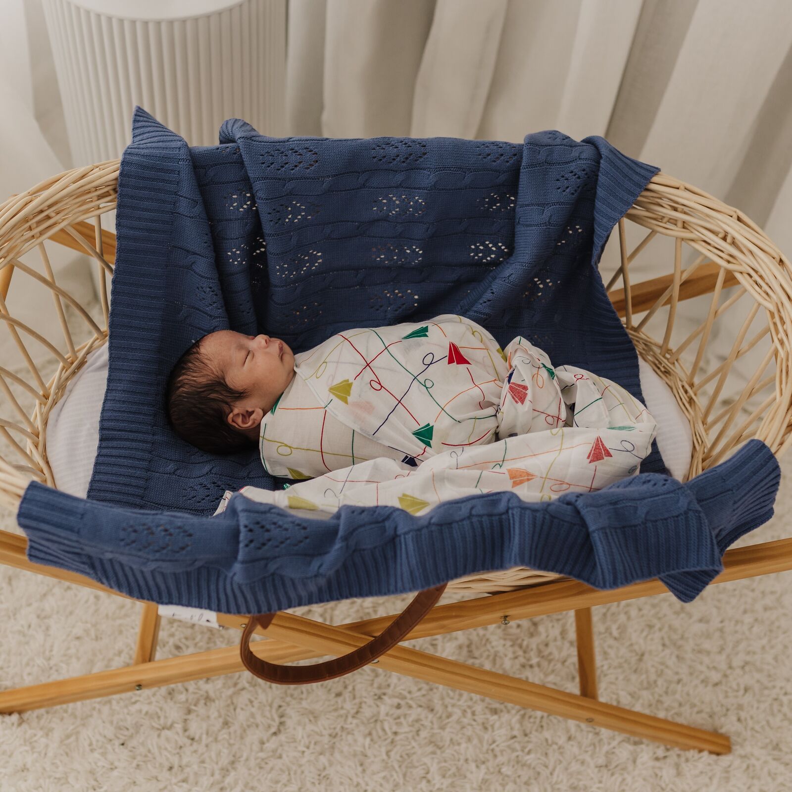 Emotion & Kids Paper Plane Muslin Wrap