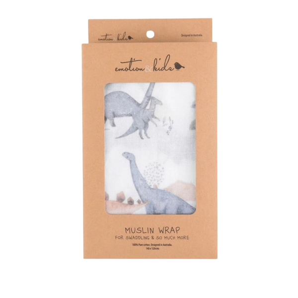 Emotion & Kids Dinosaurs Adventure Muslin Wrap