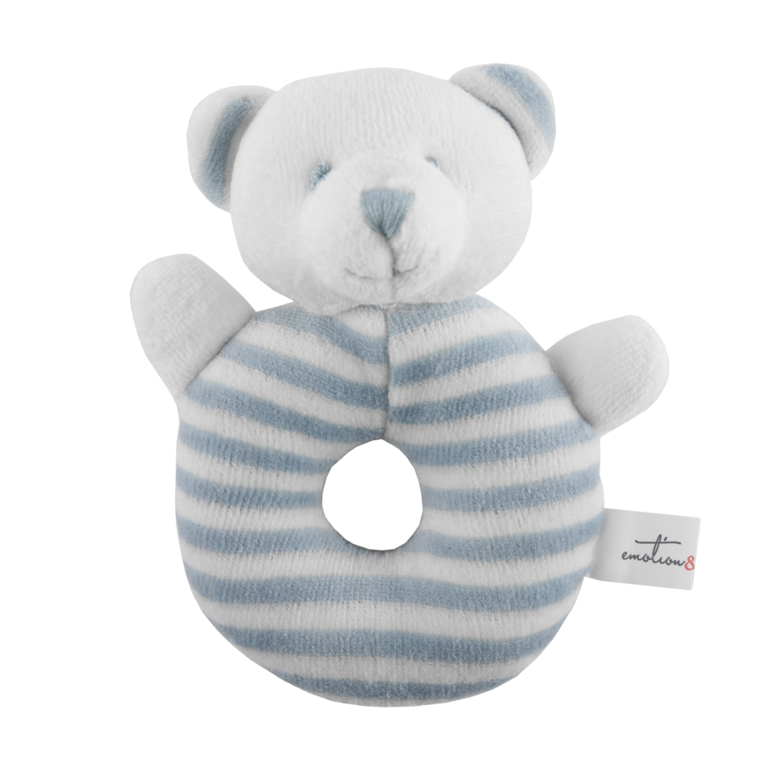 Emotion & Kids Blue Bear Rattle