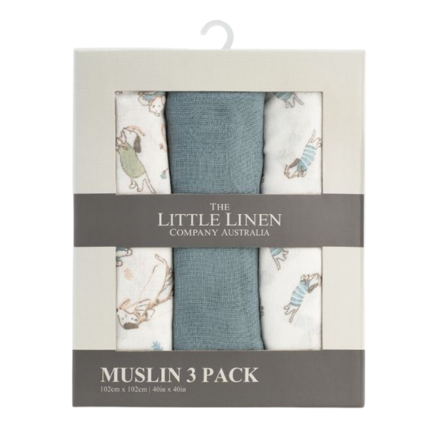 TLLC Muslin 3pk Wrap - Barklife Dog