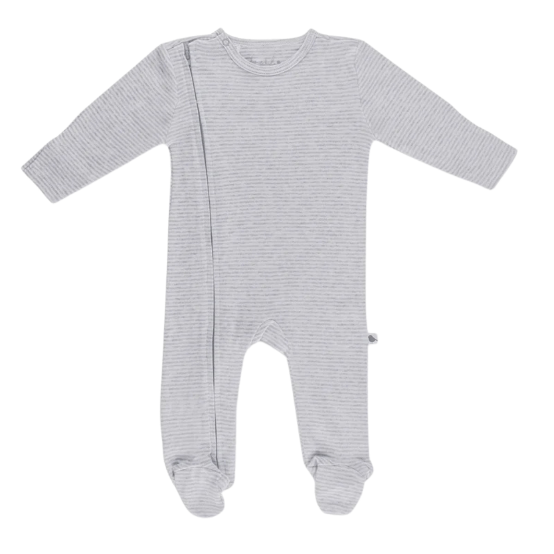 Emotion & Kids Grey Marl Stripe Onesie
