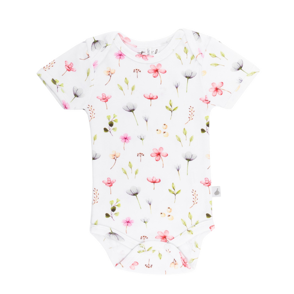 Fleur Organic Short Sleeve Bodysuit