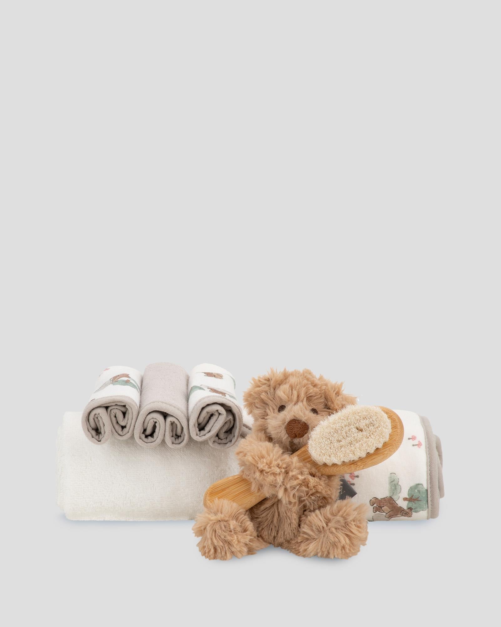 Little Linen Bath Gift Set - Willow Bear